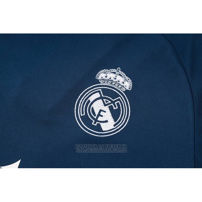 Fato de Treino Real Madrid Manga Curta 2024-2025 Azul - Calcas Curta